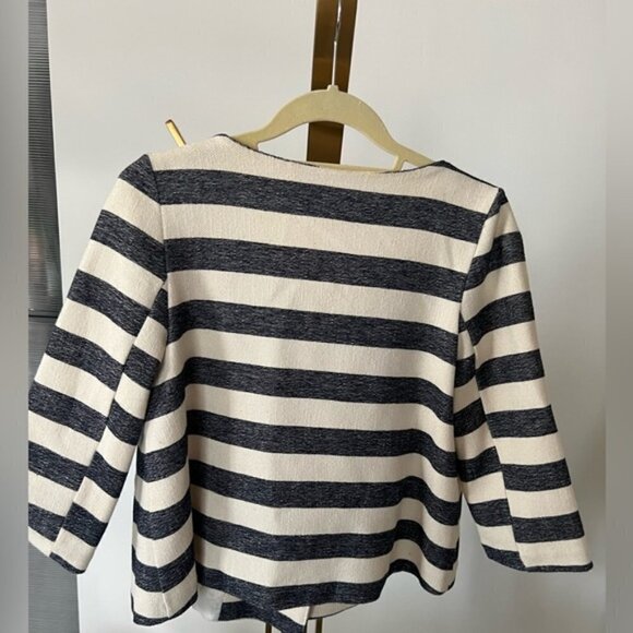 Striped Blazer with Pearl Detail - Picture 4 of 14